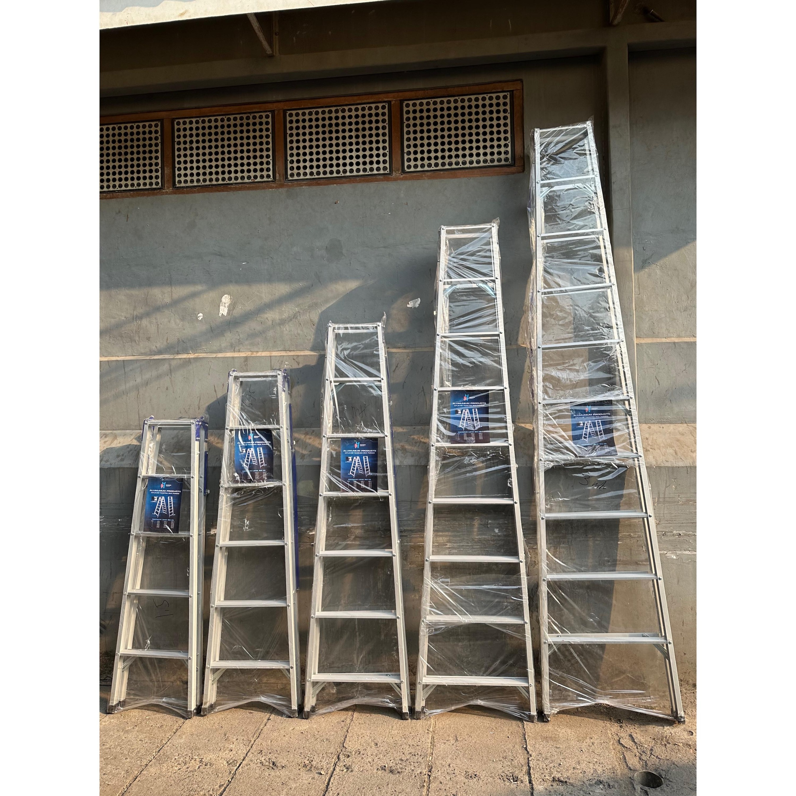 Tangga Alumunium 1.5m / 1.75m / 2m/ 2.5m/ 3m Terkuat Kualitas Ekspor