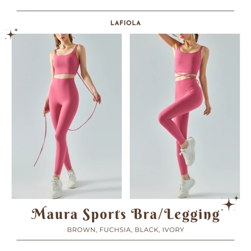 Image of PREMIUM MAURA SPORTS BRA or LEGGING Olahraga Yoga Workout Gym
