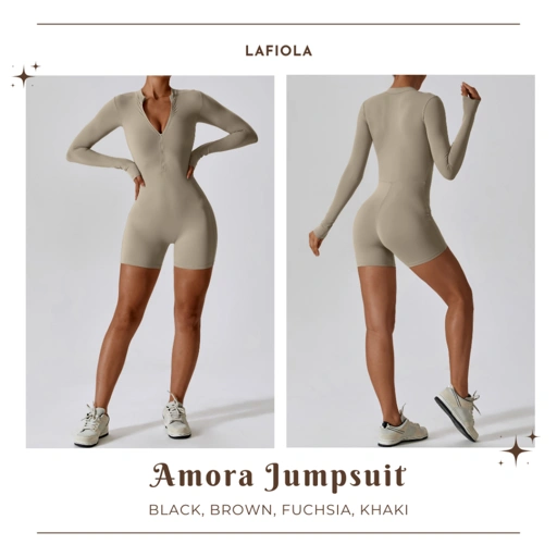 Image of PREMIUM AMORA JUMPSUIT Olahraga Yoga Workout Gym