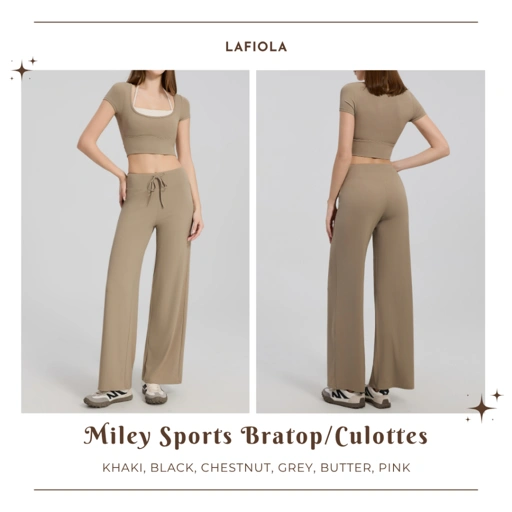 LAFIOLA - Sport Bra Top Wanita or Celana Pilates Gym Yoga (MILEY)