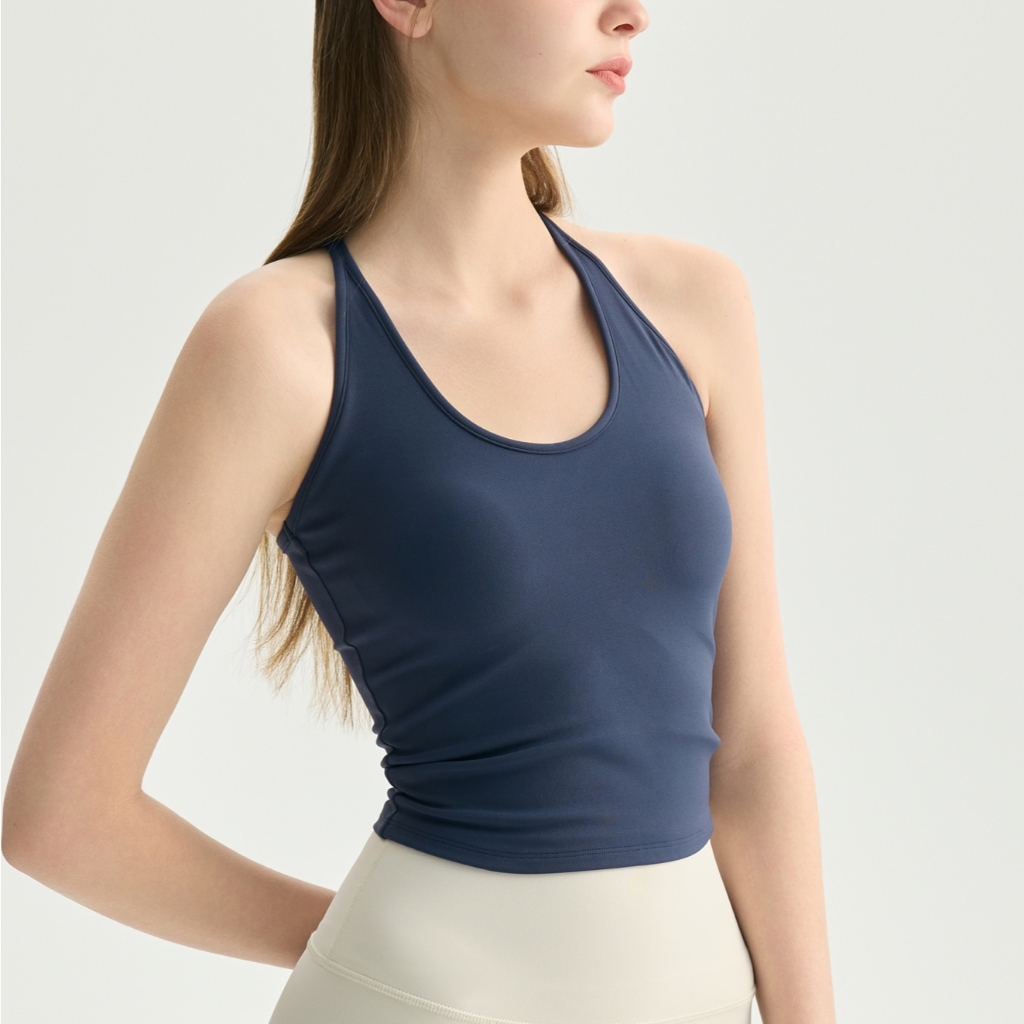 LAFIOLA - Atasan Sport Wanita Bra Olahraga Yoga Pilates Tanktop Racerback (FAYE)