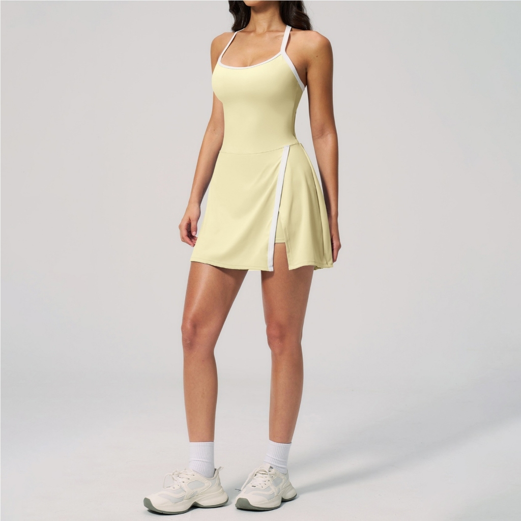 LAFIOLA - Sport Dress Olahraga Wanita Padel Tennis Golf Built In Shorts (ENOLA)