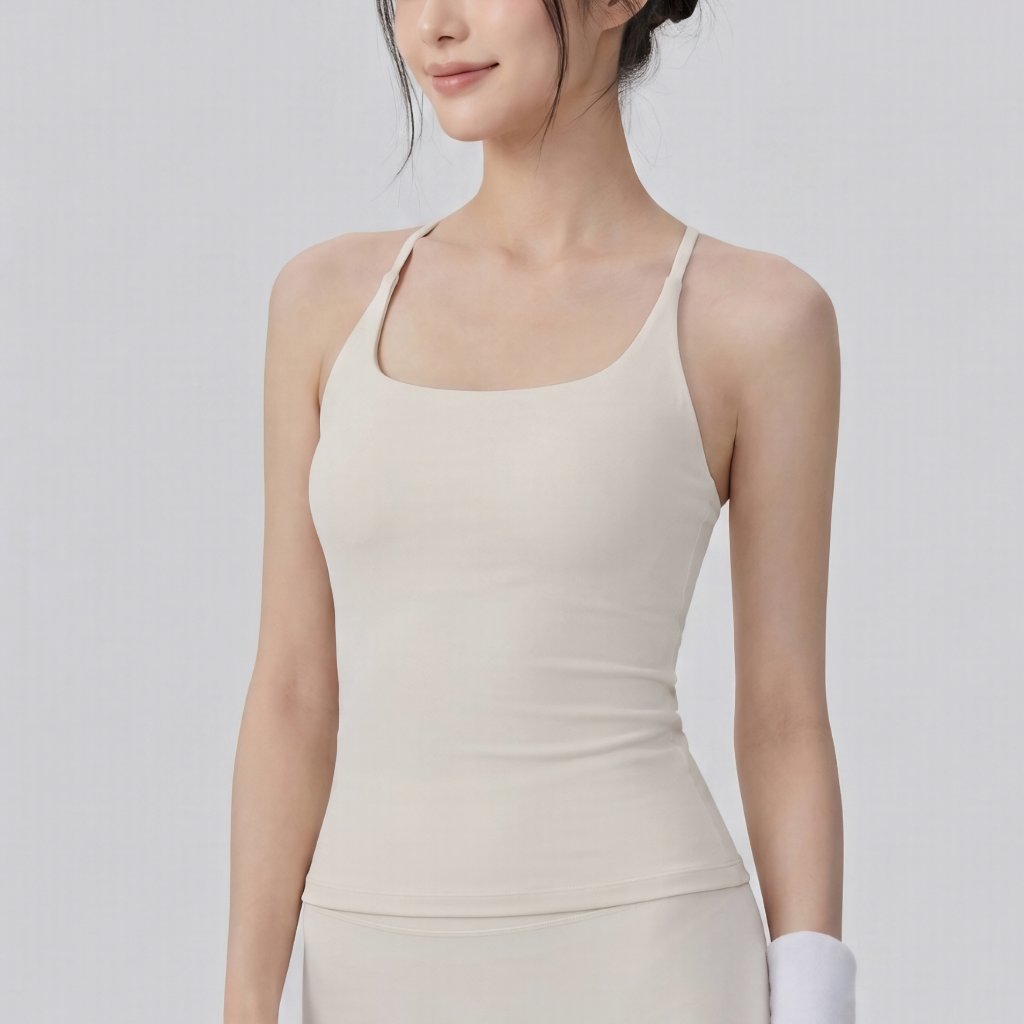 LAFIOLA - Tank Top Wanita Sport Racerback Atasan Olahraga Gym Yoga Pilates (SLOANE)