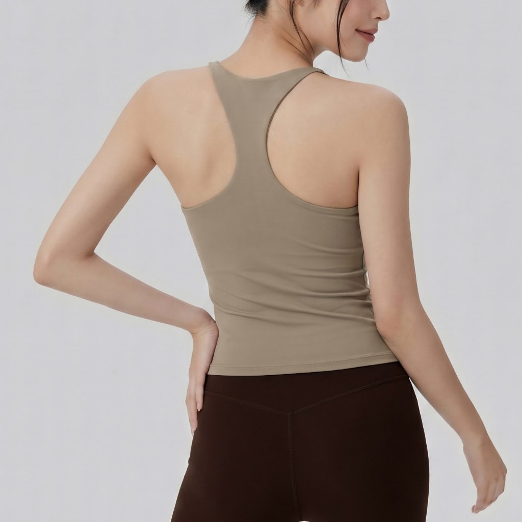 LAFIOLA - Tank Top Wanita Sport Racerback Atasan Olahraga Gym Yoga Pilates (SLOANE)