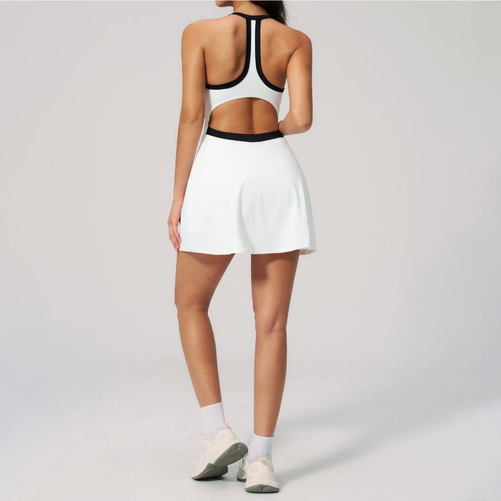 LAFIOLA - Sport Dress Olahraga Wanita Padel Tennis Golf Built In Shorts (ENOLA)