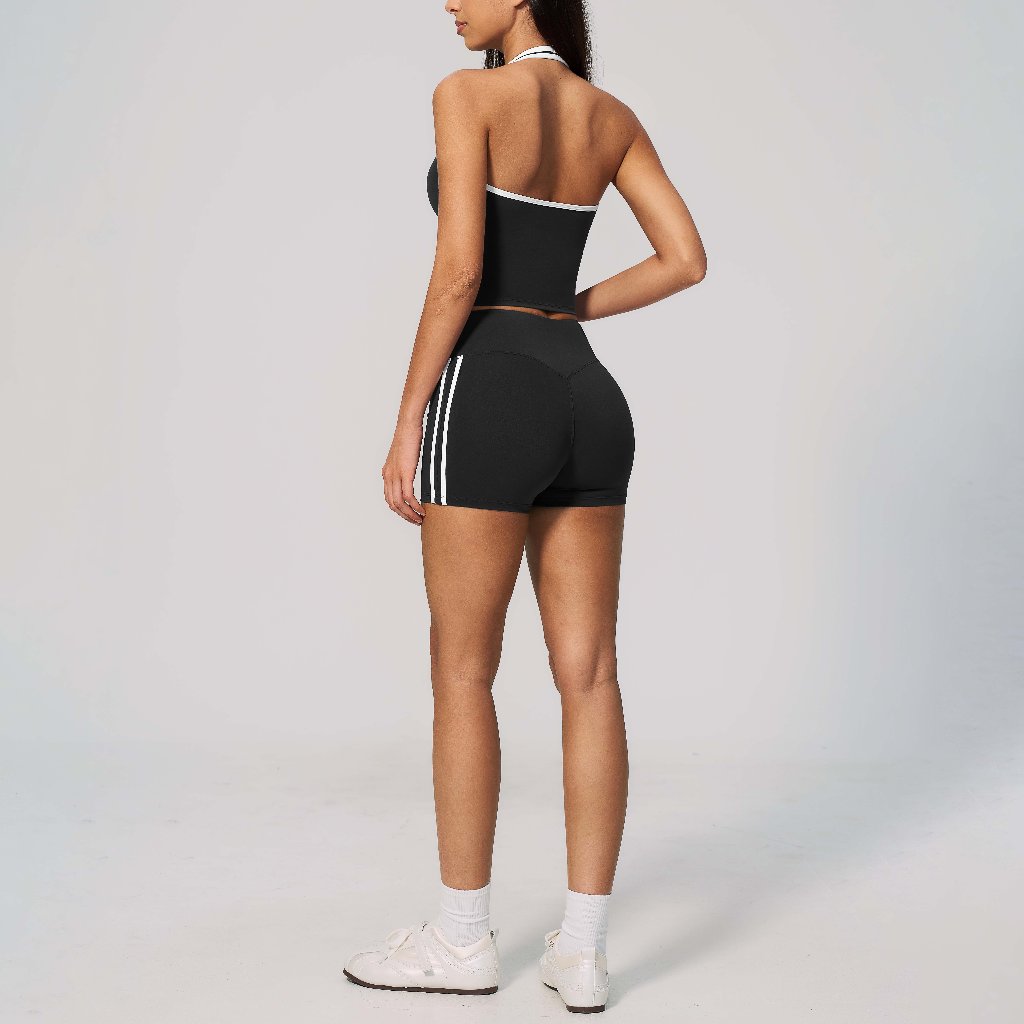 LAFIOLA - Atasan Sport Wanita Halter Top or Short Celana Pendek Gym Tennis Yoga Pilates (JOLIN)
