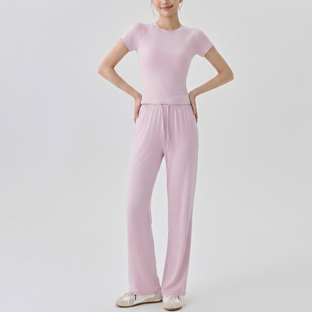 LAFIOLA - Atasan Wanita Sport & Celana Panjang Pendek Olahraga Gym Yoga Pilates Lounge Wear (KATYA)