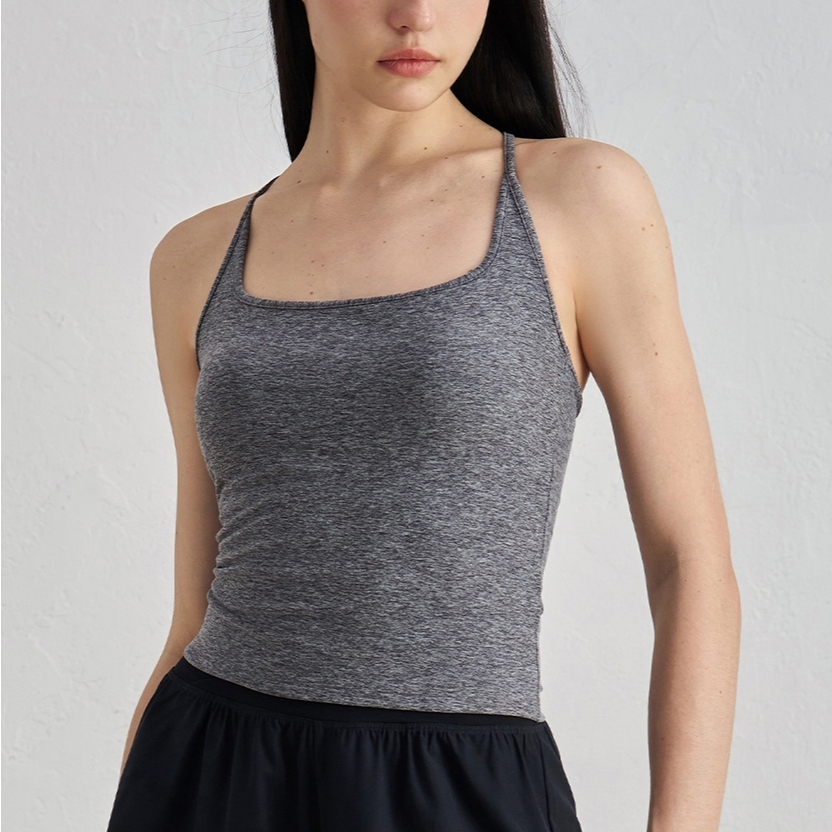 LAFIOLA - Tanktop Sport Bra Olahraga Wanita Yoga Pilates Racerback Backless (HANNAH)