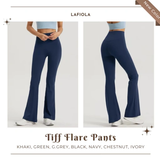 PREMIUM TIFF FLARE Sports Pants CUTBRAY - Legging Olahraga Yoga Workout Gym Pilates