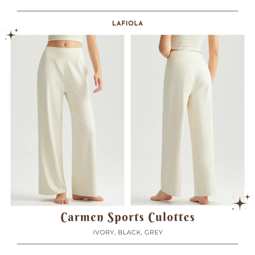 LAFIOLA - CARMEN SPORTS PANTS CULOTTES Celana Olahraga Yoga Gym Workout Pilates