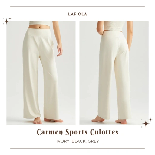 LAFIOLA - CARMEN SPORTS PANTS CULOTTES Celana Olahraga Yoga Gym Workout Pilates