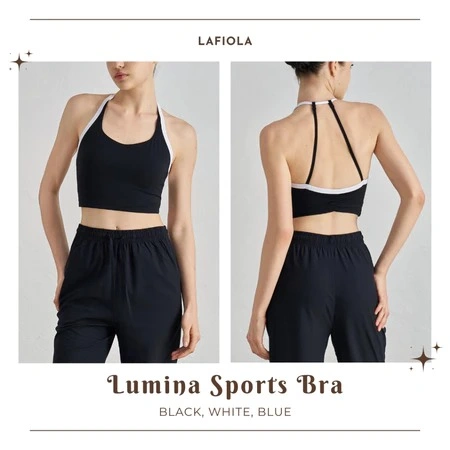 LAFIOLA - LUMINA SPORTS BRA Olahraga Yoga Workout Gym Pilates