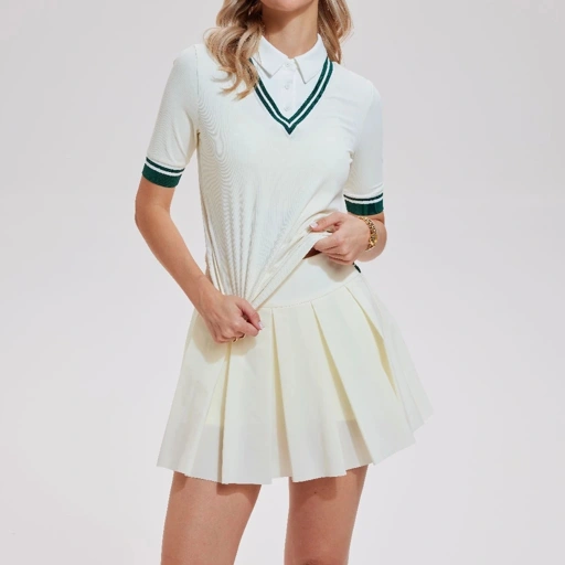 Image of LAFIOLA - Sport Top Wanita Preppy Style or Skort Rok Olahraga Padel Tennis Golf (SAVIEL)