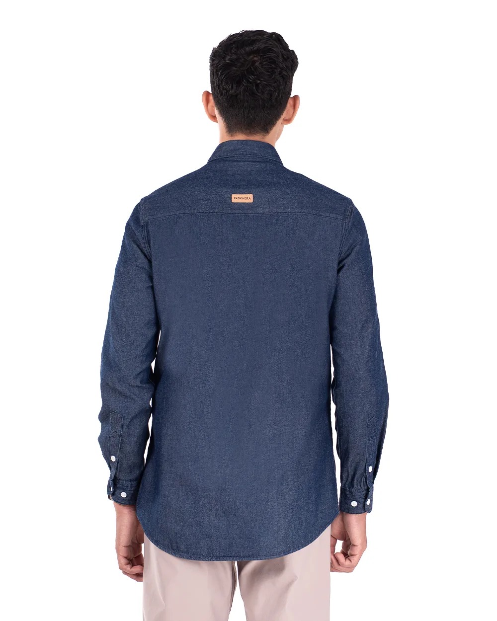 Basra Lightweight Denim Shirt Blue dan Light Blue