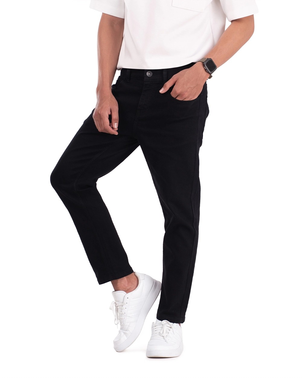 Basra Active Flex Ankle Jeans Blue dan Black