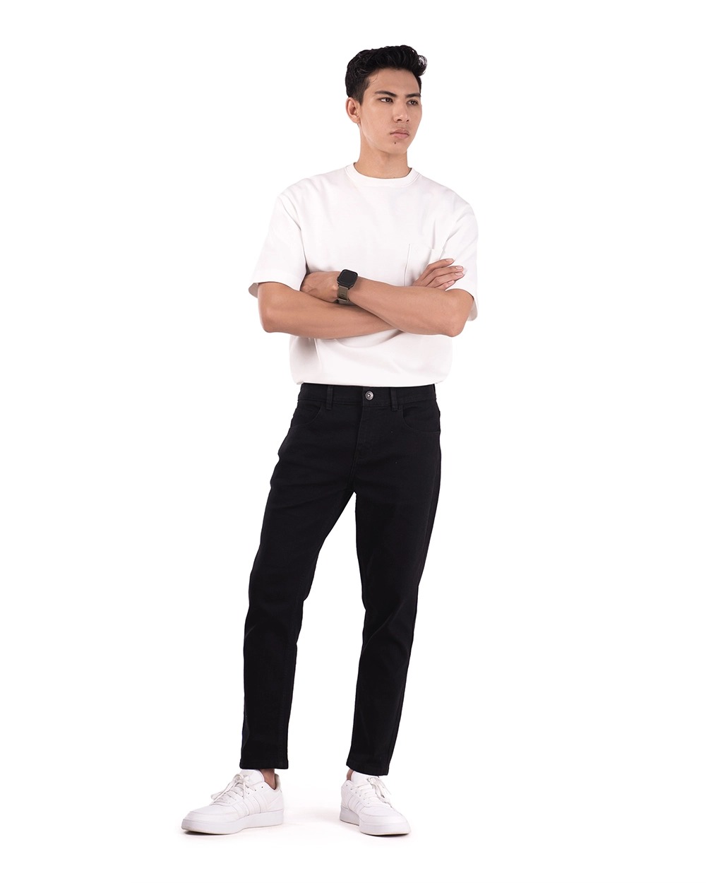 Basra Active Flex Ankle Jeans Blue dan Black