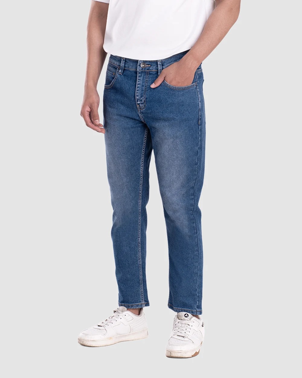 Basra Active Flex Ankle Jeans Blue dan Black