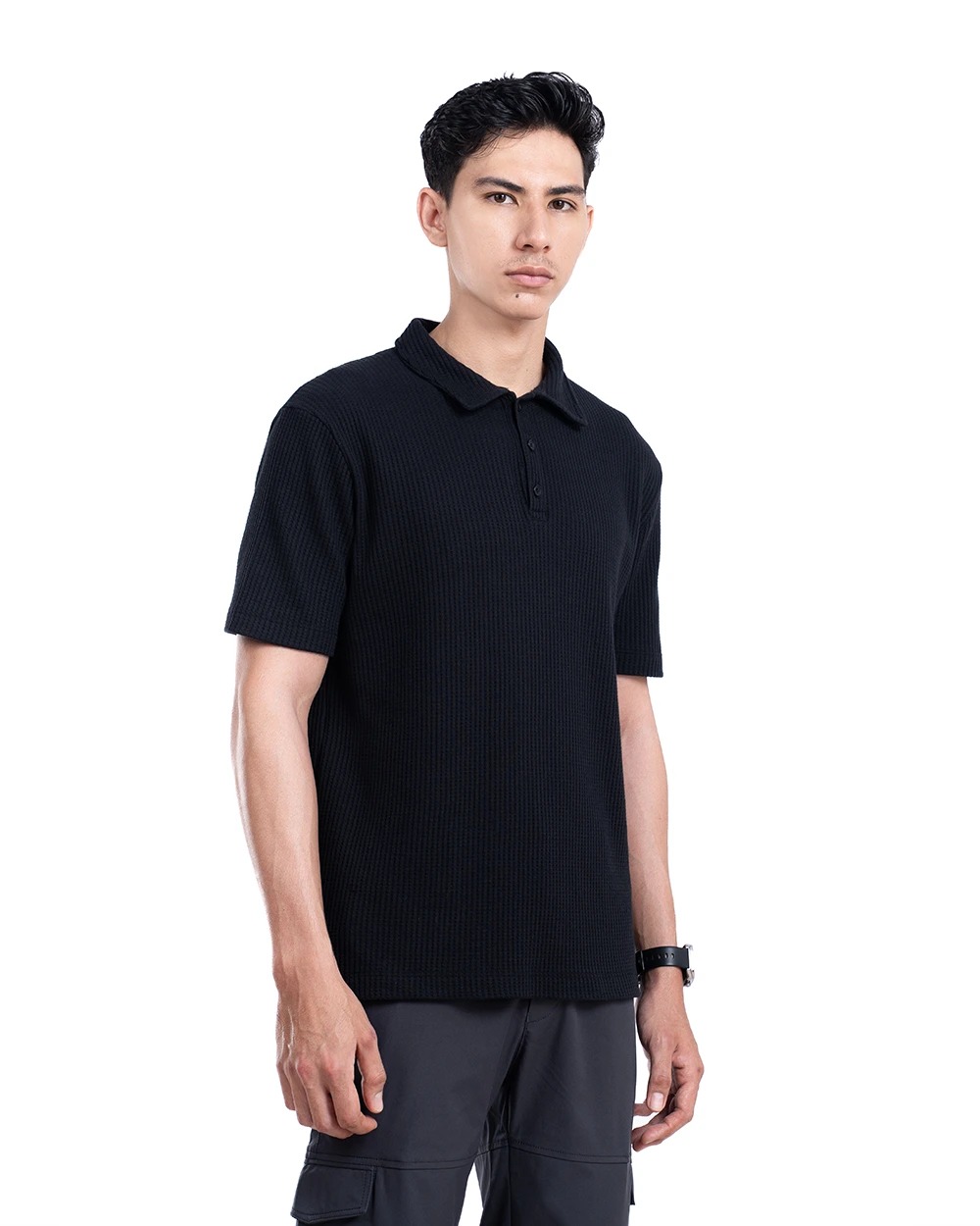 Hayyan Kaos Polo Black dan Olive