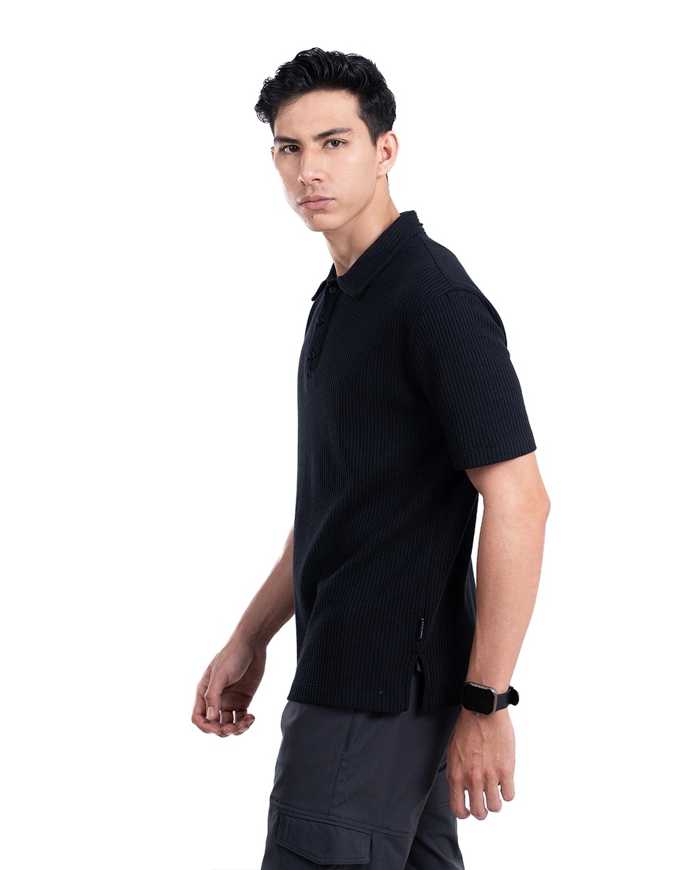 Hayyan Kaos Polo Black dan Olive