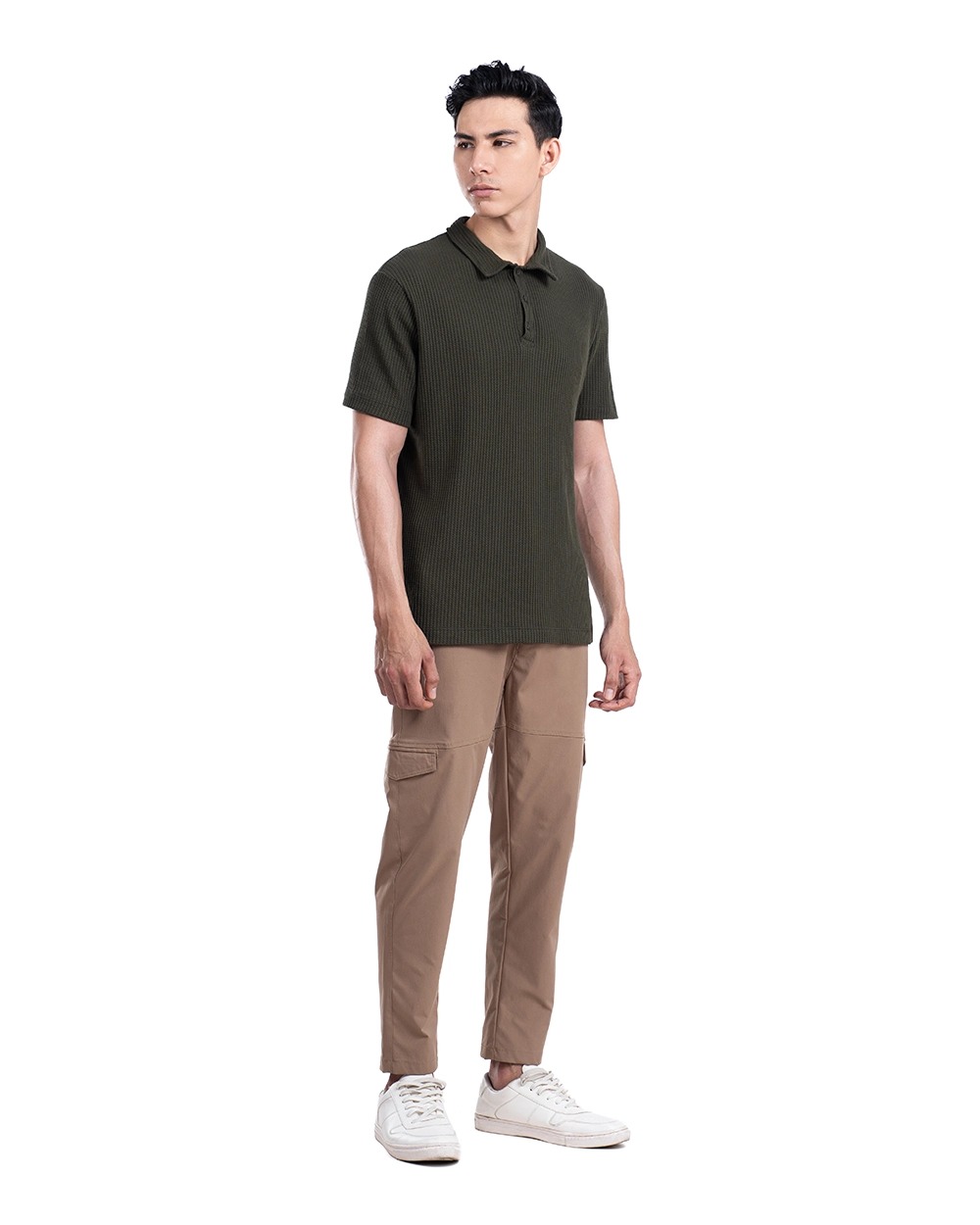 Hayyan Kaos Polo Black dan Olive