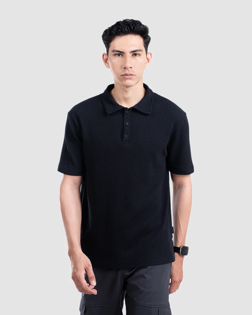 Hayyan Kaos Polo Black dan Olive