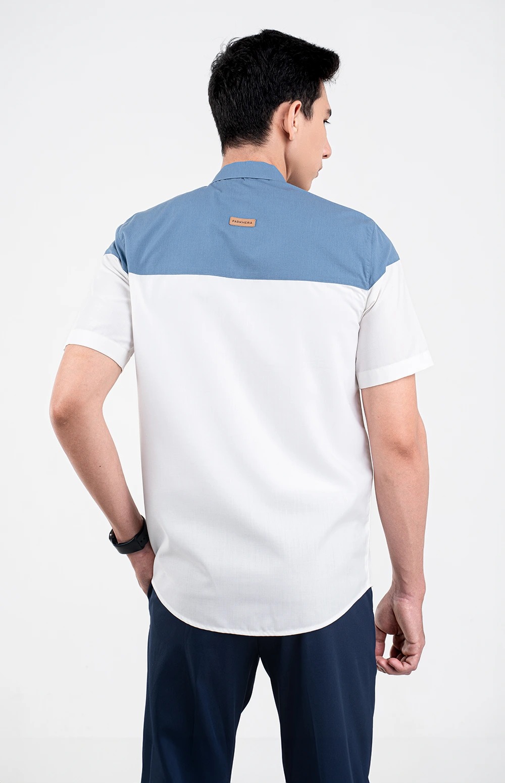Baju Koko Pria Modern Elzan Lengan Panjang dan Pendek White
