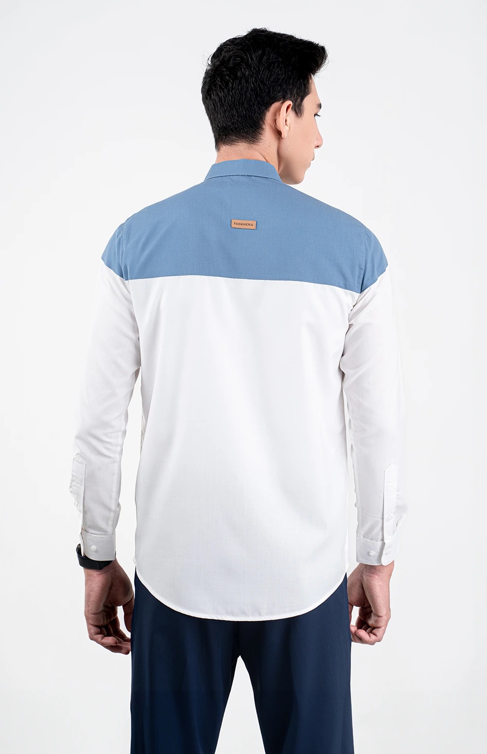 Baju Koko Pria Modern Elzan Lengan Panjang dan Pendek White