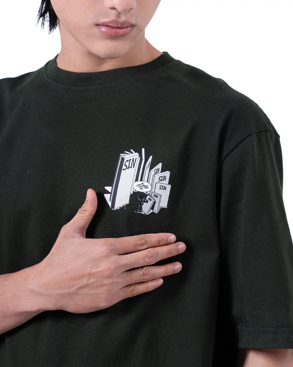 MS Neglect T-Shirt Oversized Sycamore Green