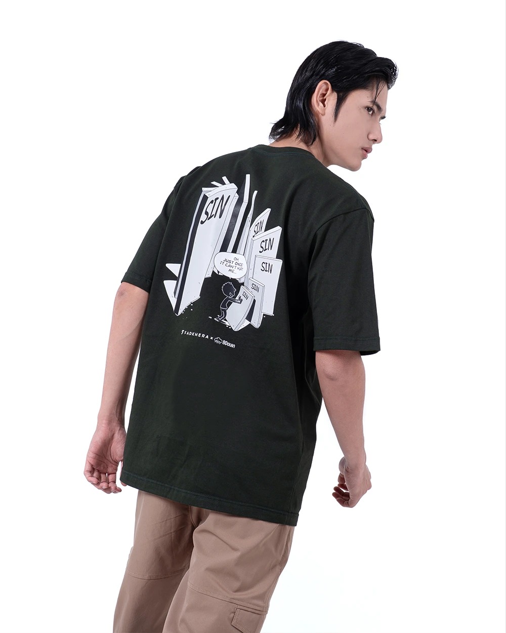 MS Neglect T-Shirt Oversized Sycamore Green