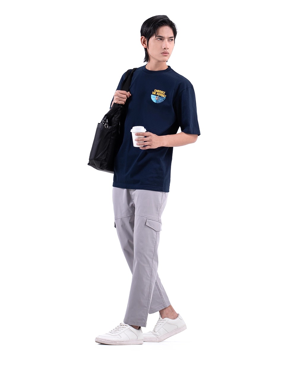 MS Embrace T-Shirt Oversized Navy