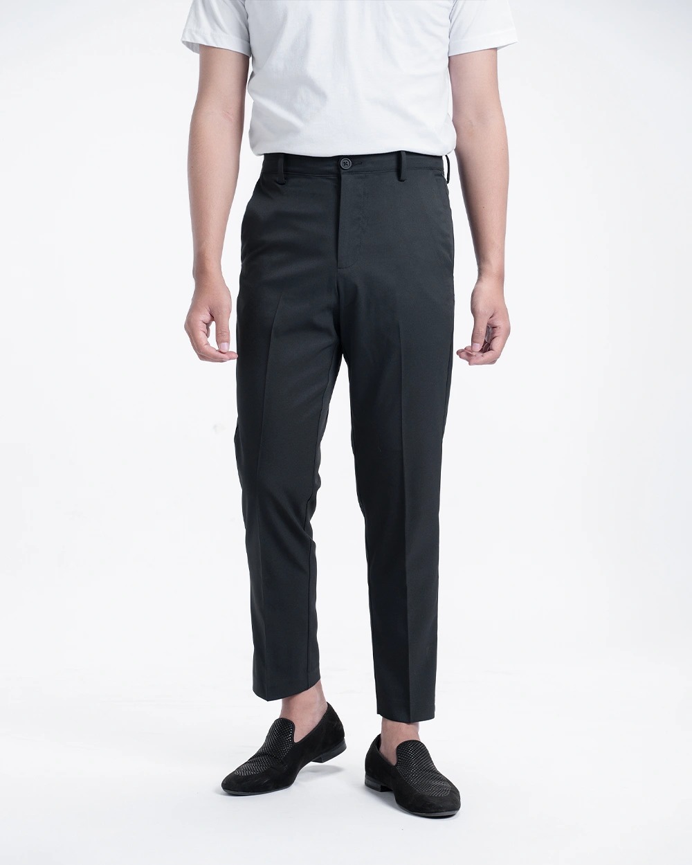 Celana Ankle Pants Pria Fadkhera Maaz Dark Khaki, Sand, Dark Grey, Black, dan Grey