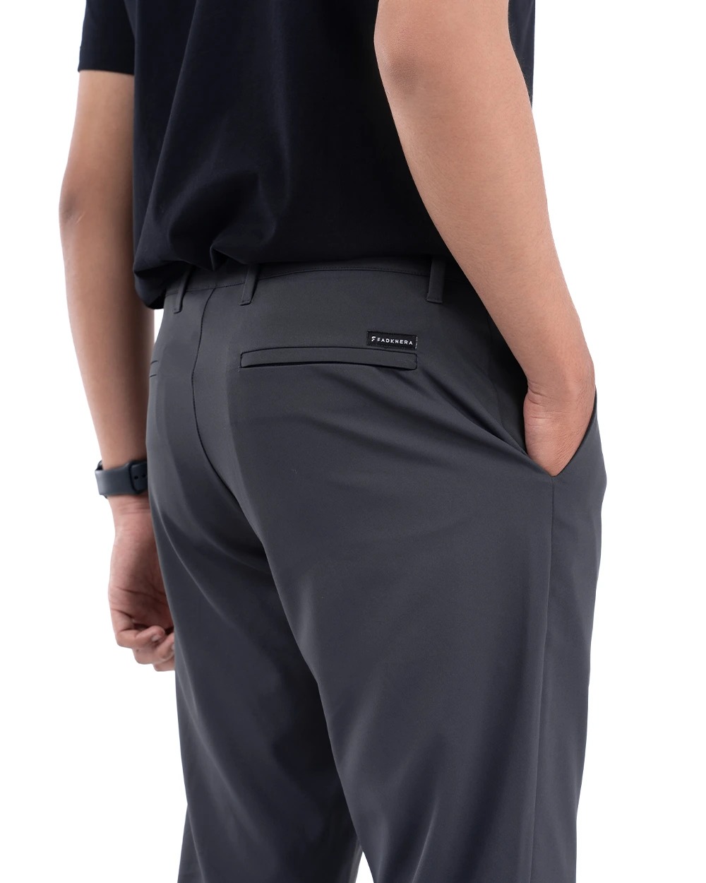Celana Ankle Pants Pria Fadkhera Maaz Dark Khaki, Sand, Dark Grey, Black, dan Grey