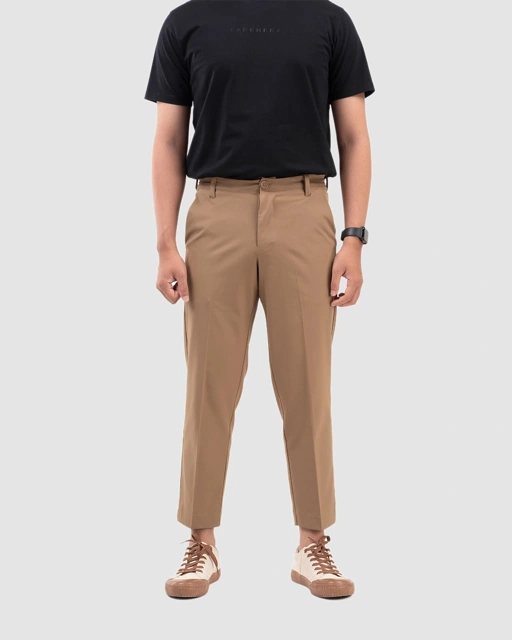 Celana Ankle Pants Pria Fadkhera Maaz Dark Khaki, Sand, Dark Grey, Black, dan Grey