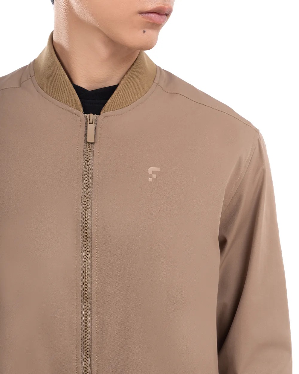 Nadeem 2.0 Stretch Bomber Jacket Golden Brown dan Navy
