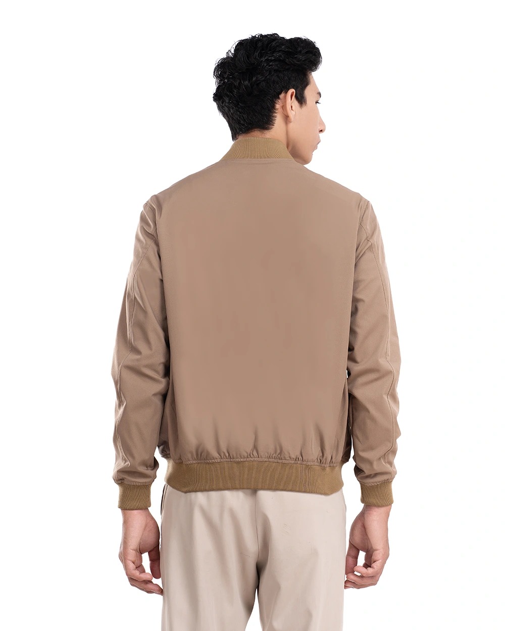Nadeem 2.0 Stretch Bomber Jacket Golden Brown dan Navy