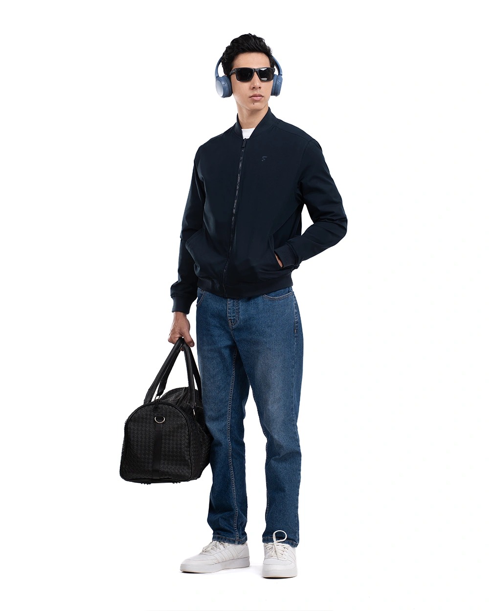 Nadeem 2.0 Stretch Bomber Jacket Golden Brown dan Navy