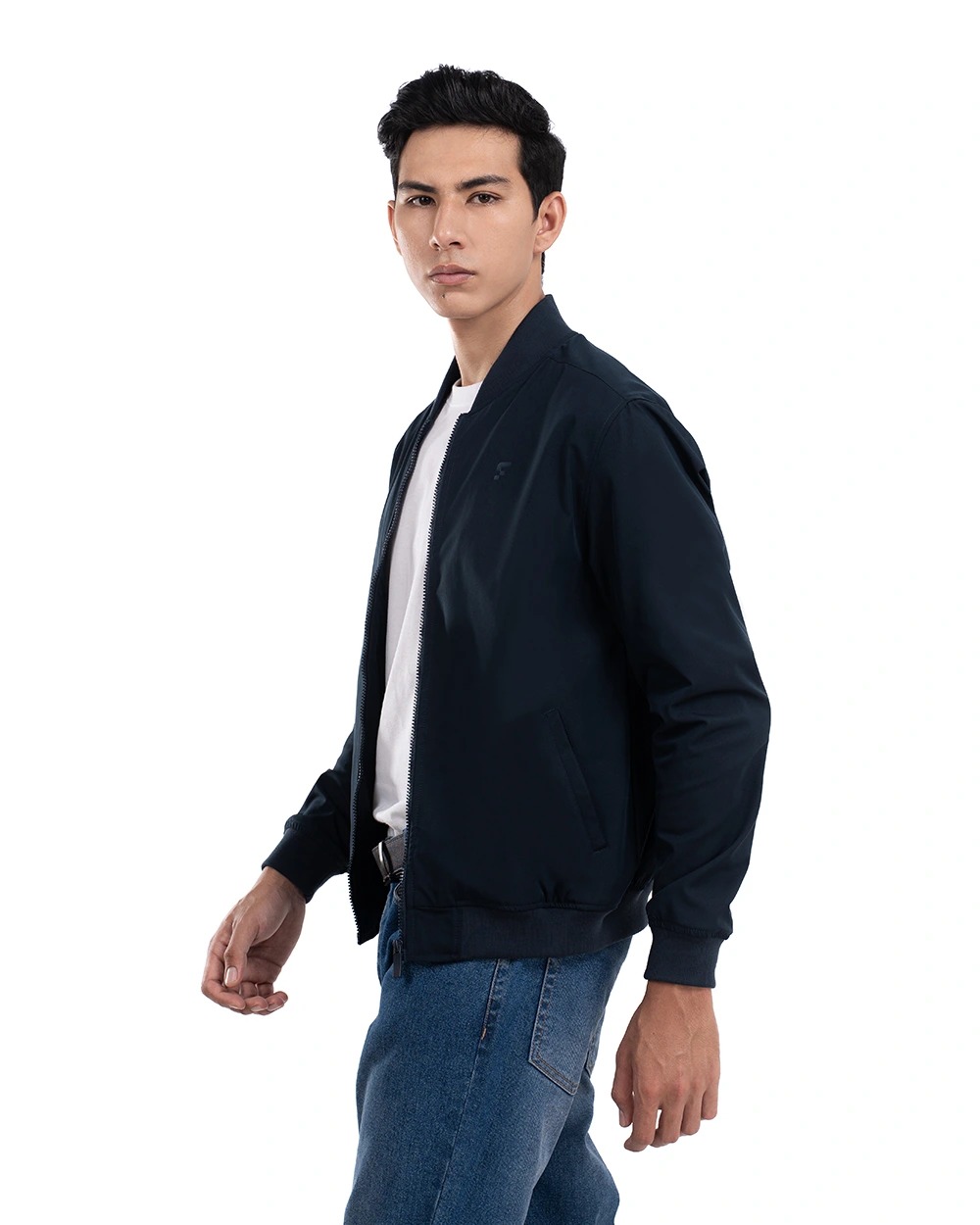 Nadeem 2.0 Stretch Bomber Jacket Golden Brown dan Navy