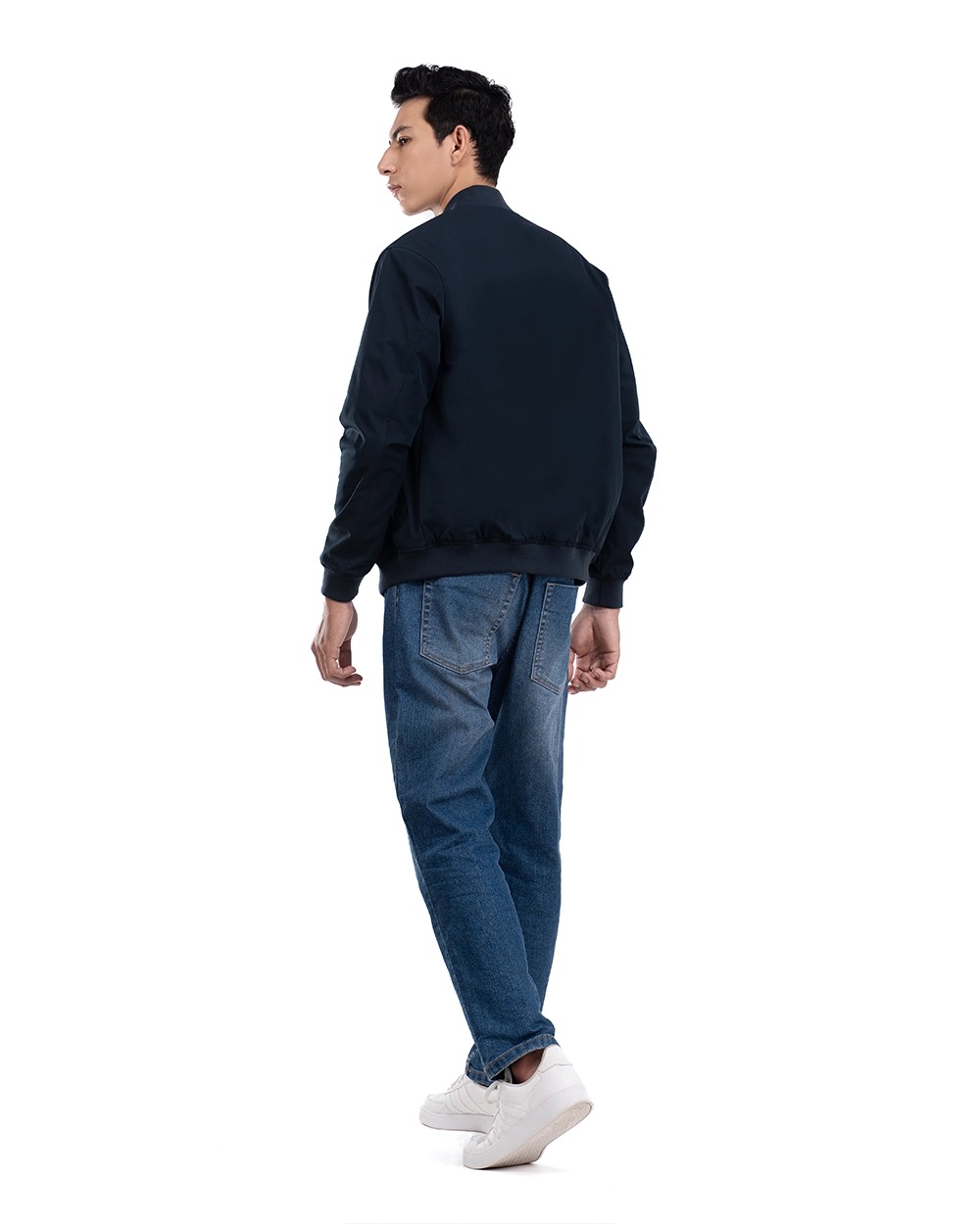 Nadeem 2.0 Stretch Bomber Jacket Golden Brown dan Navy