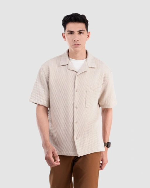 Rexi Relaxed Shirt Cream, Black, dan Khaki