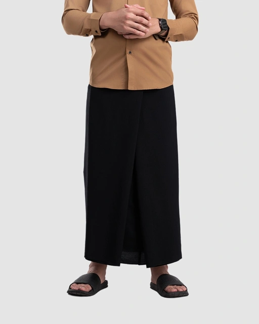 Sarung Polos Black dan Navy