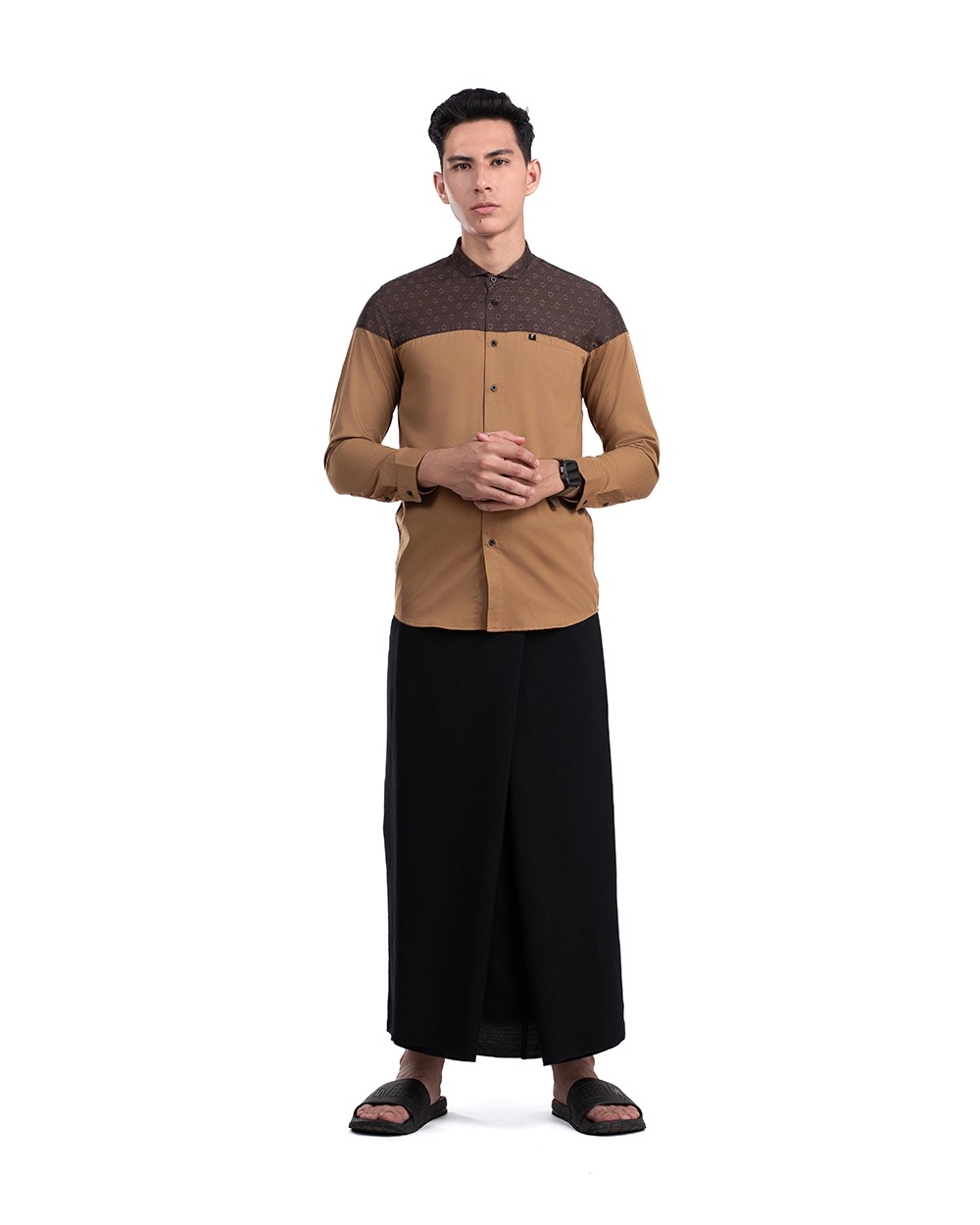 Sarung Polos Black dan Navy