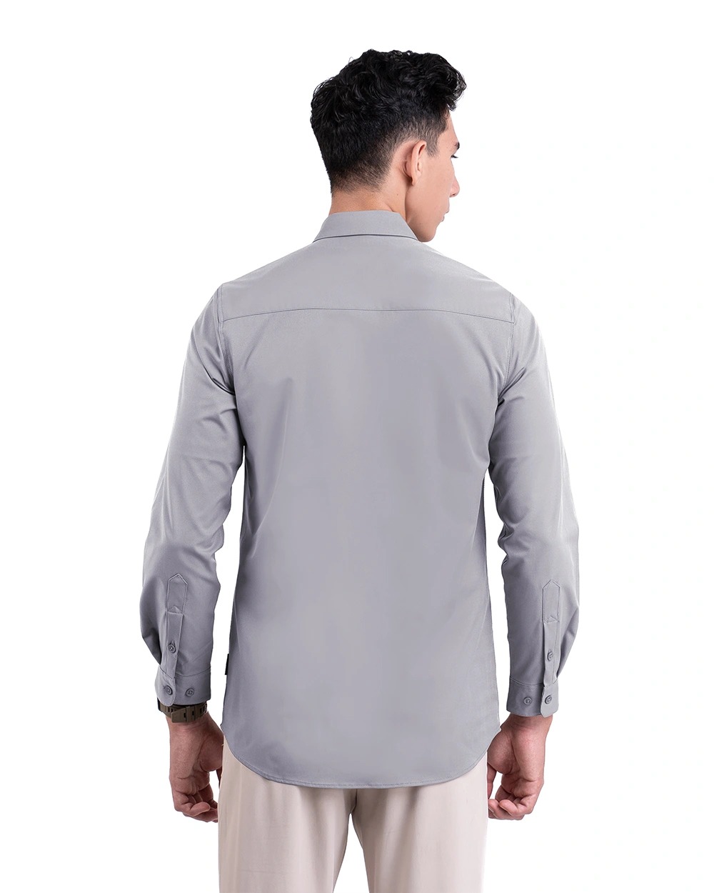 Halyd Stretch Shirt Black, Grey, White, Brown, Navy, Light Grey