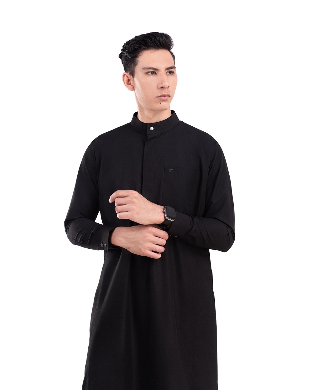 Elquds Thobe Black dan Broken White