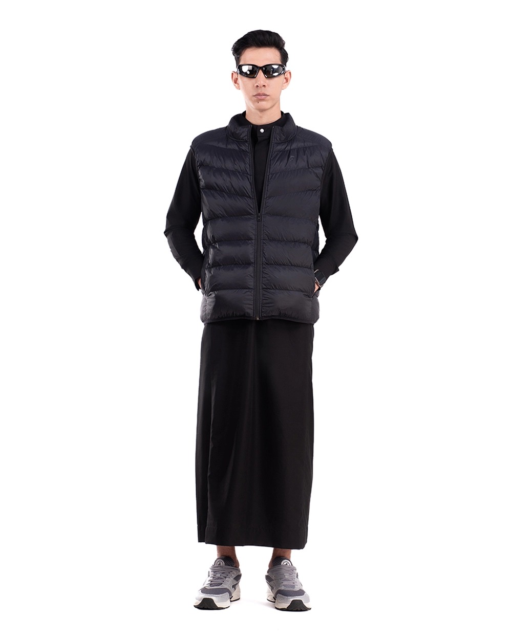 Elquds Thobe Black dan Broken White