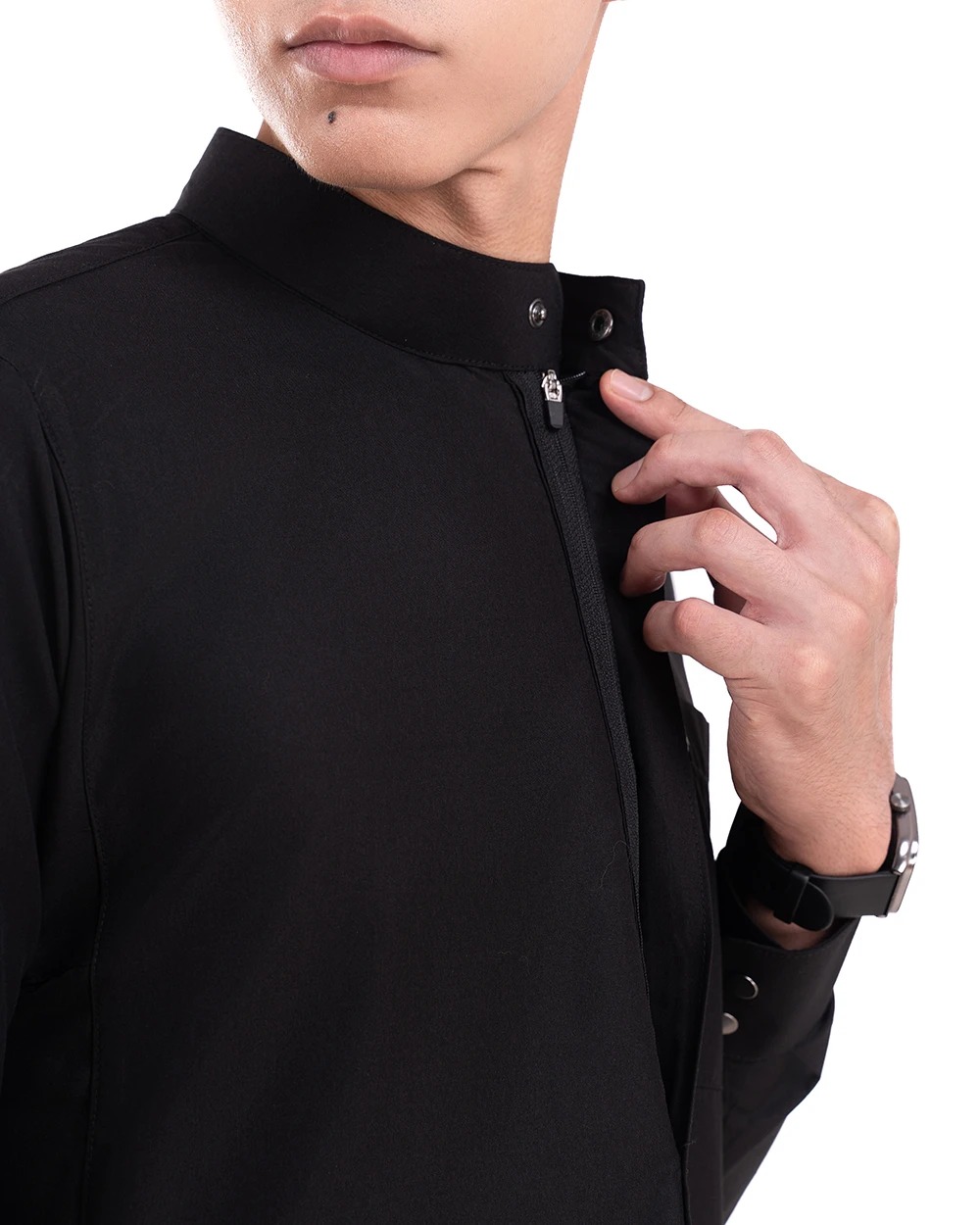 Elquds Thobe Black dan Broken White