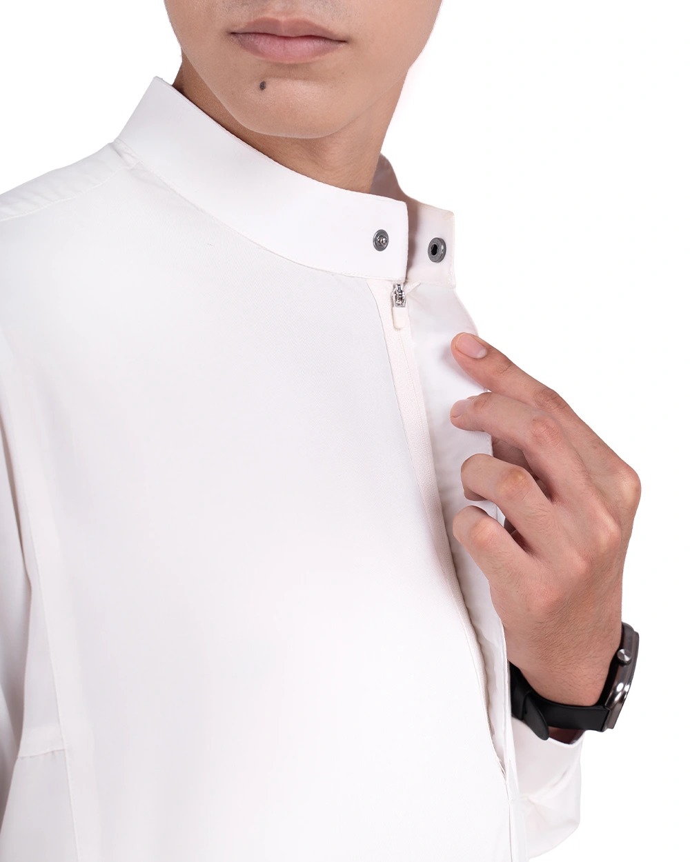 Elquds Thobe Black dan Broken White