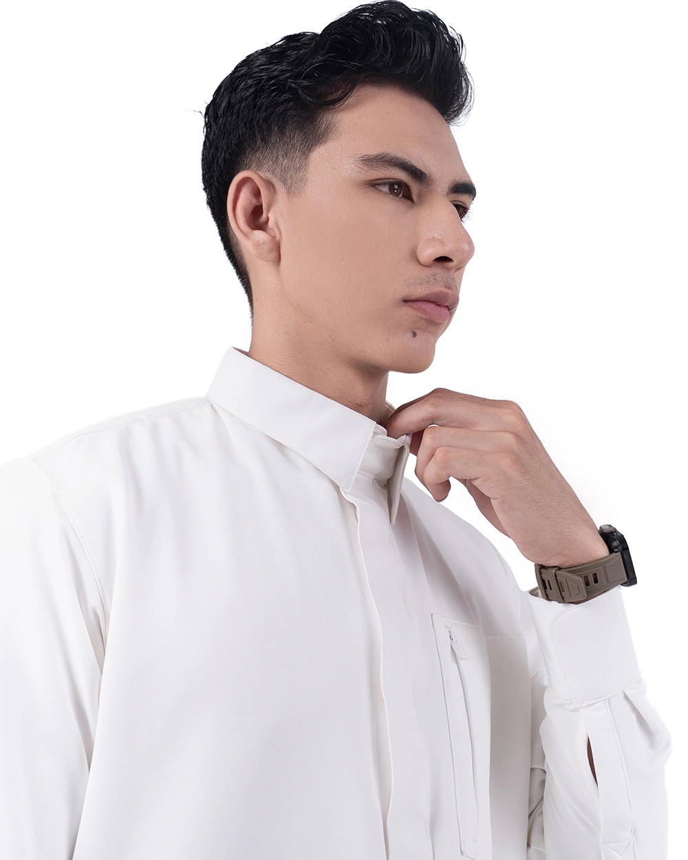 Elquba Thobe Black dan Broken White