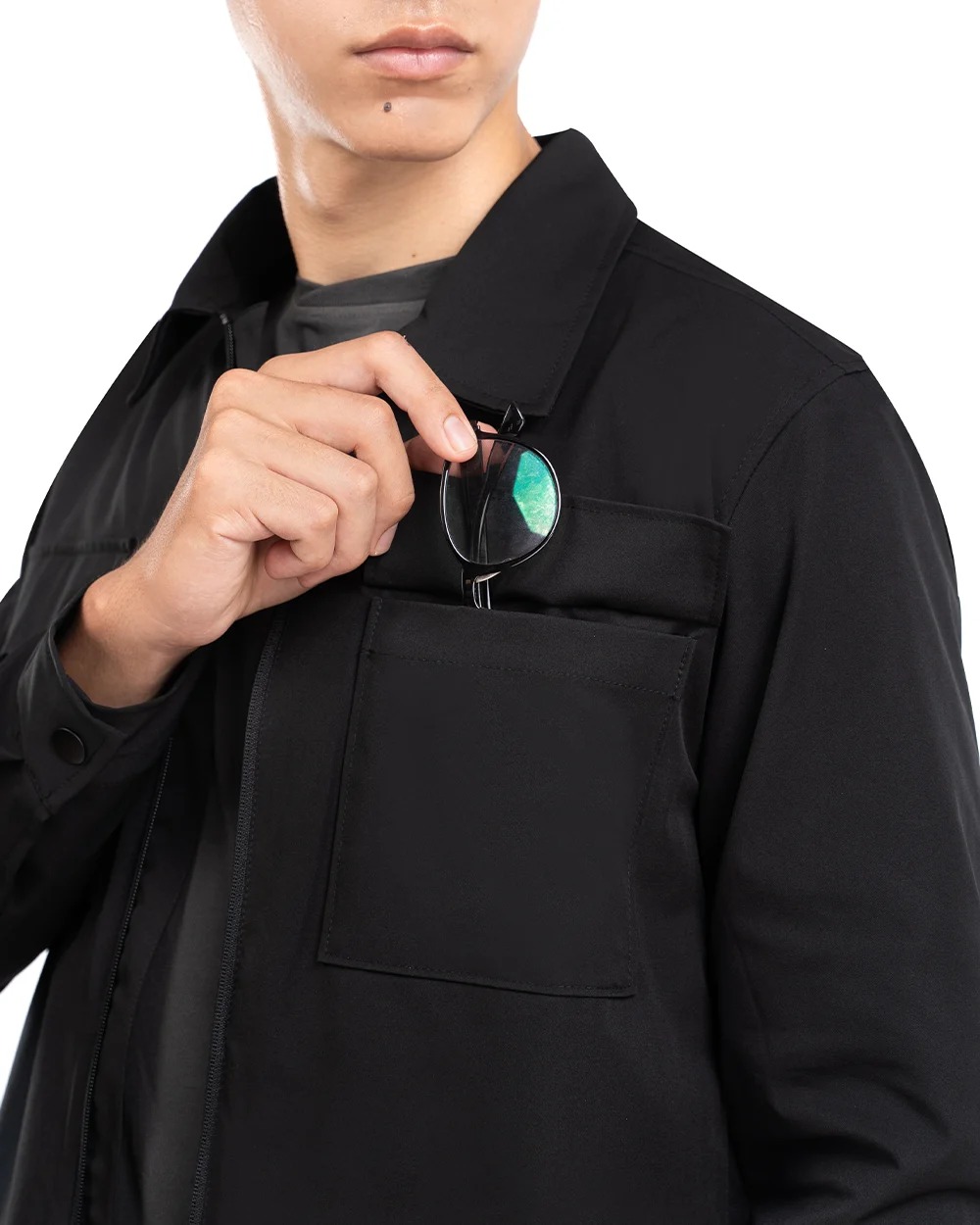 Uthman 3.0 Utility Stretch Jacket Light Grey, Black, dan Golden Brown