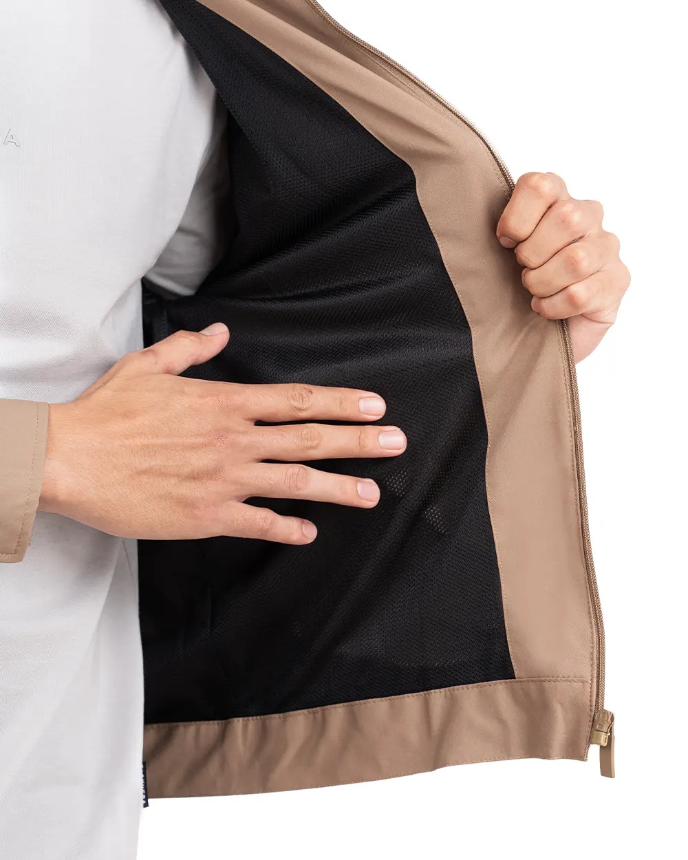 Uthman 3.0 Utility Stretch Jacket Light Grey, Black, dan Golden Brown