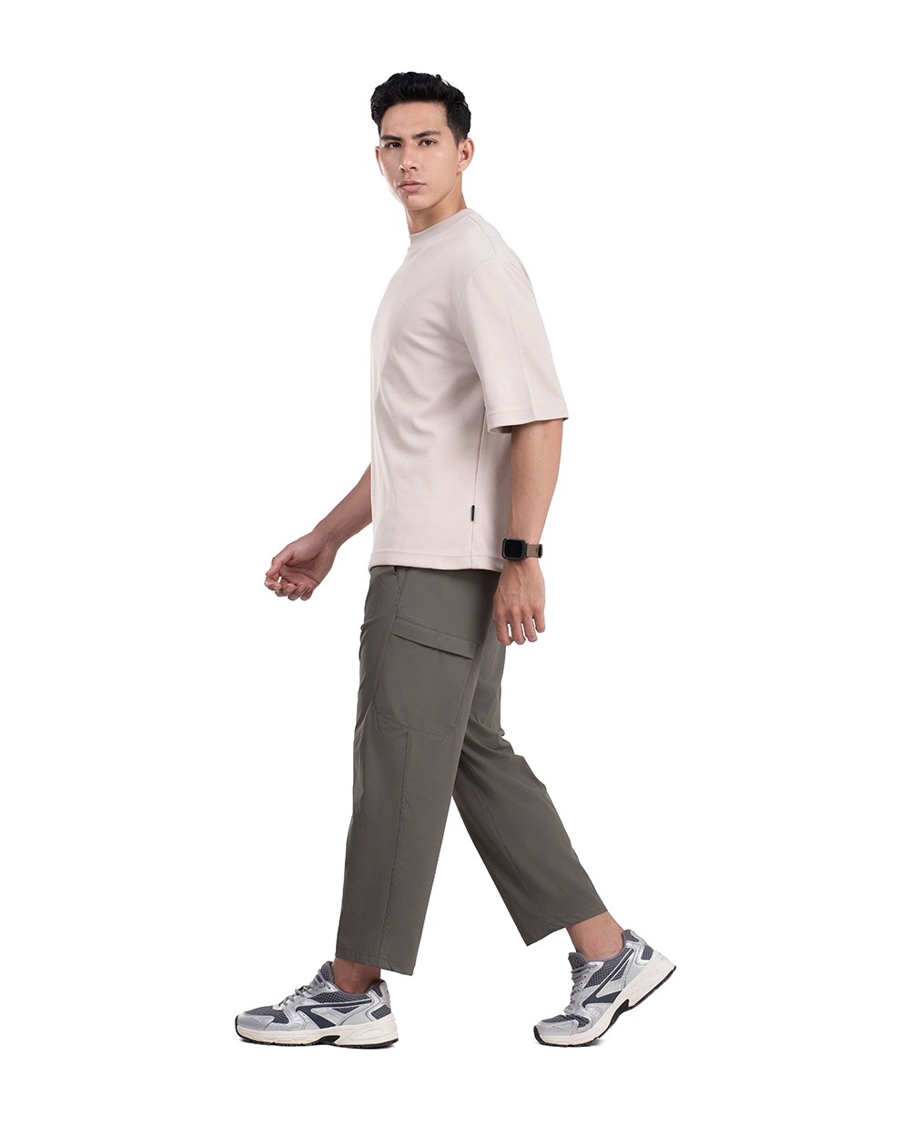 Lightweight Valdan T-Shirt Oversized Black, Brown, Beige